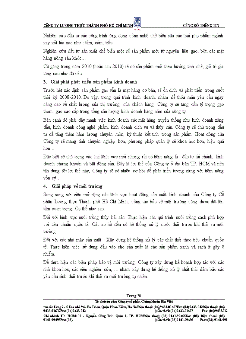 image for page Bản cáo bạch Công ty Lương Thực thành phố Hồ Chí Minh