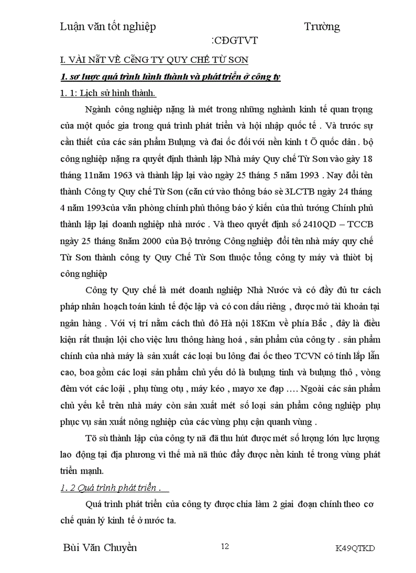 image for page Nâng cao hiệu quả sử dụng lao động tại Công ty Quy Chế Từ Sơn