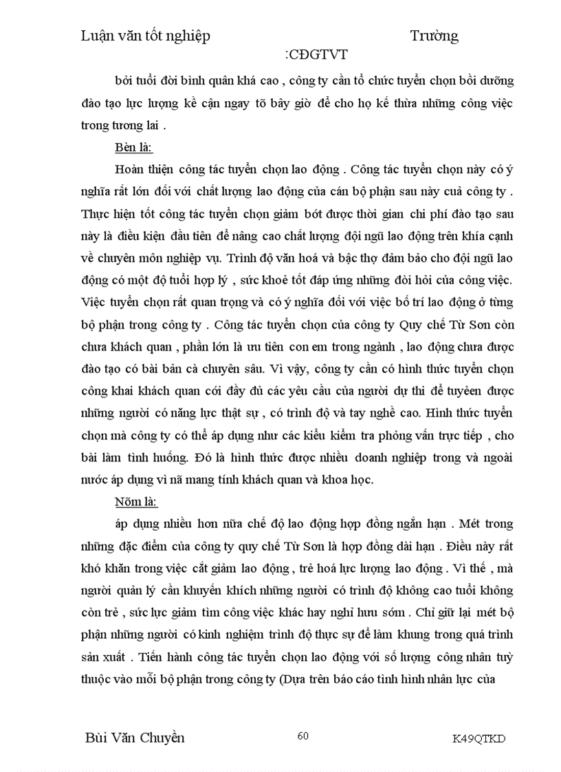 image for page Nâng cao hiệu quả sử dụng lao động tại Công ty Quy Chế Từ Sơn