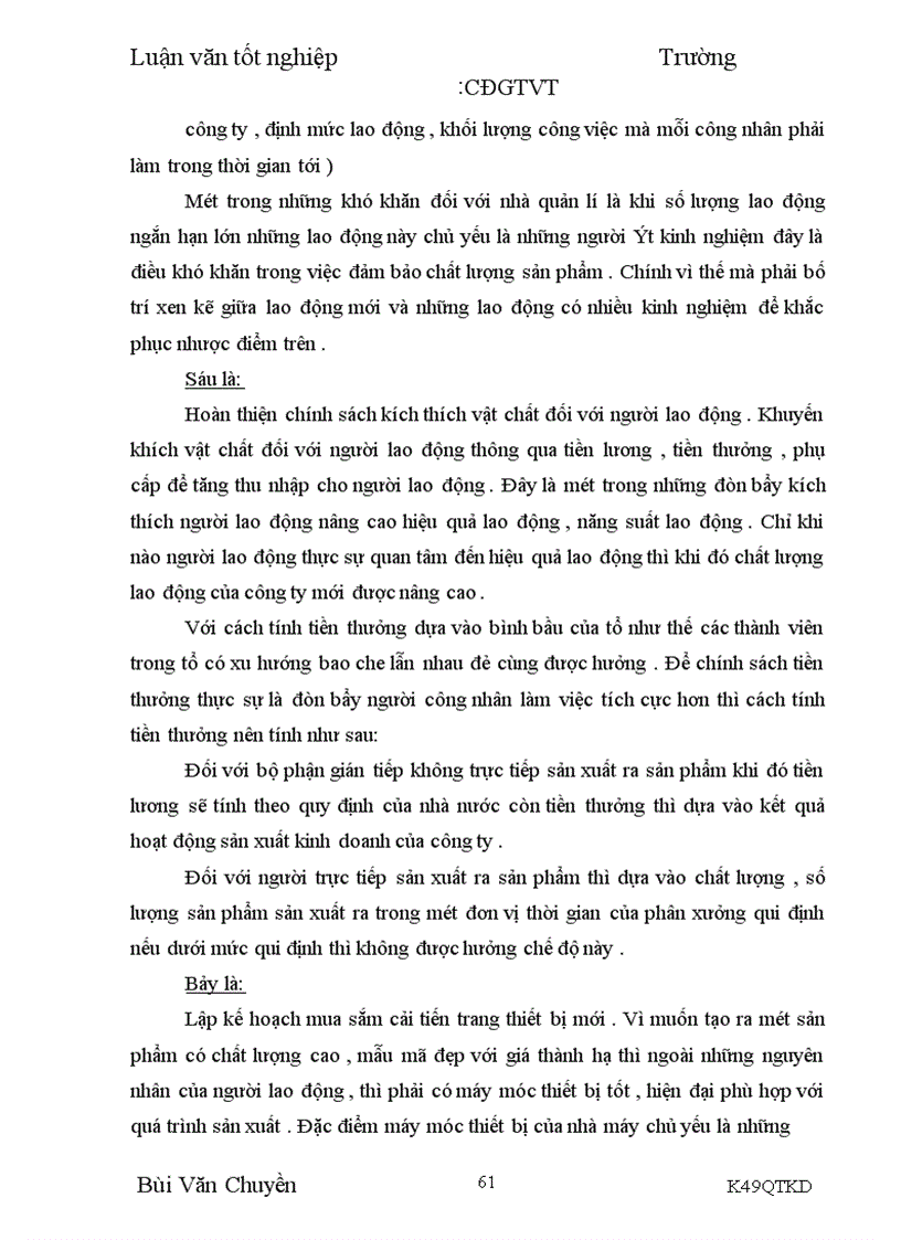 image for page Nâng cao hiệu quả sử dụng lao động tại Công ty Quy Chế Từ Sơn