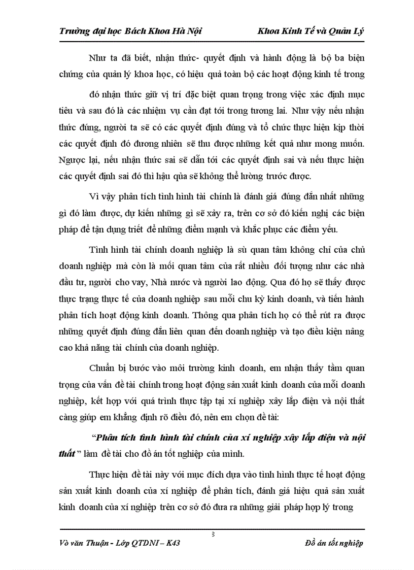 image for page Phân tích tình hình tài chính của xí nghiệp xây lắp điện và nội thất