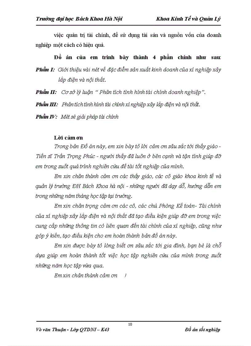 image for page Phân tích tình hình tài chính của xí nghiệp xây lắp điện và nội thất