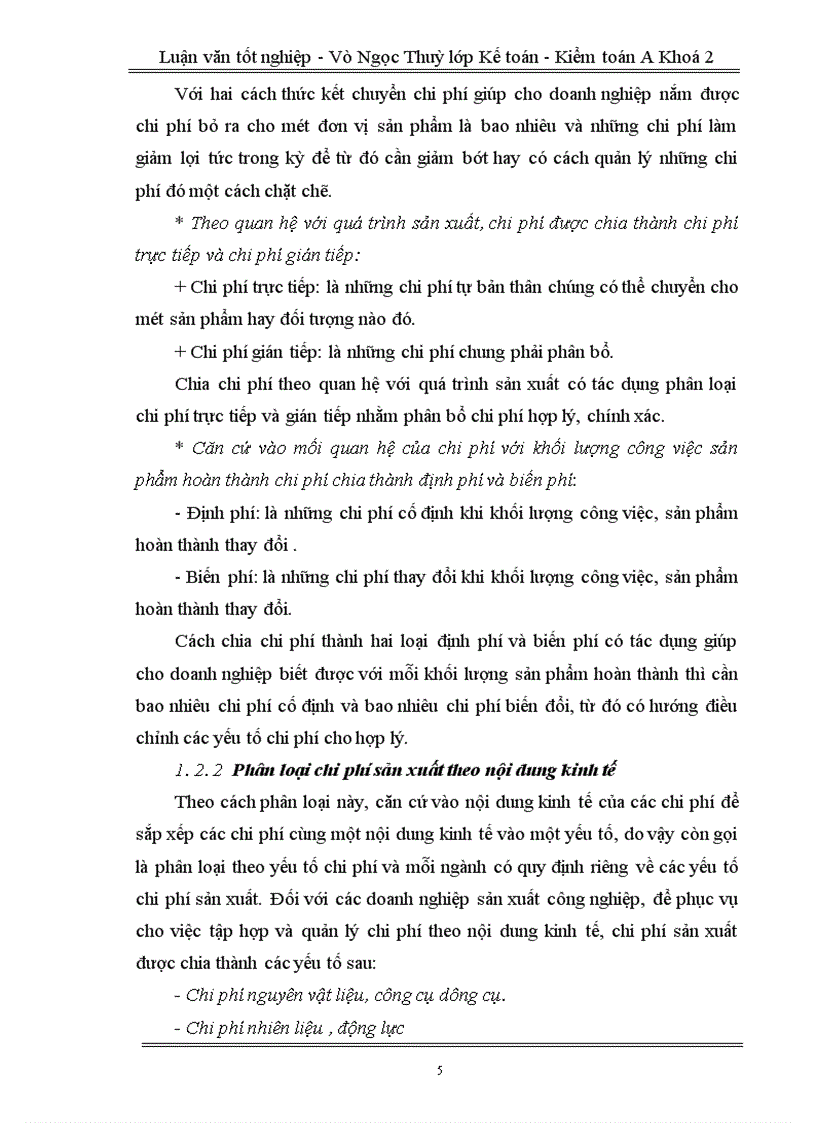 image for page Tổ chức hạch toán chi phí sản xuất và tính giá thành sản phẩm tại xí nghiệp than Bình Minh