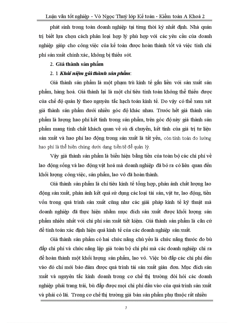 image for page Tổ chức hạch toán chi phí sản xuất và tính giá thành sản phẩm tại xí nghiệp than Bình Minh