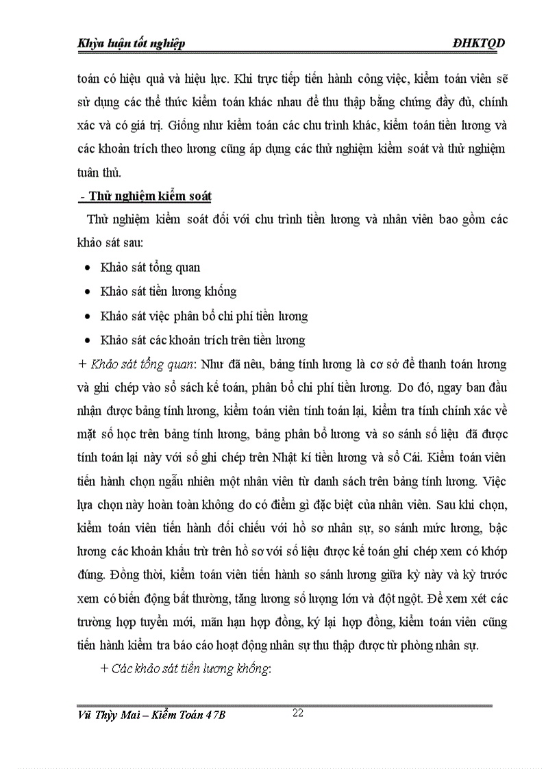 image for page Kiểm toán chu trình tiền lương và nhân viên trong kiểm toán báo cáo tài chính do Công ty TNHH Deloitte Việt Nam thực hiện để nghiên cứu và phát triển cho khóa luận tốt nghiệp của mình Khóa luận của em gồm 3 phần