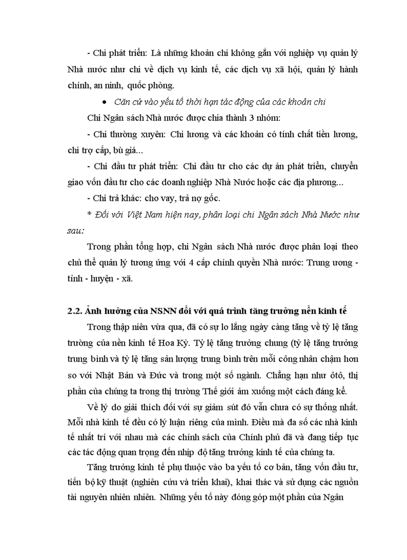 image for page Chi Ngân Sách Nhà Nước và Ảnh Hưởng Của Ngân Sách Nhà Nước đối với quá trình tăng trưởng pát triển nền kinh tế