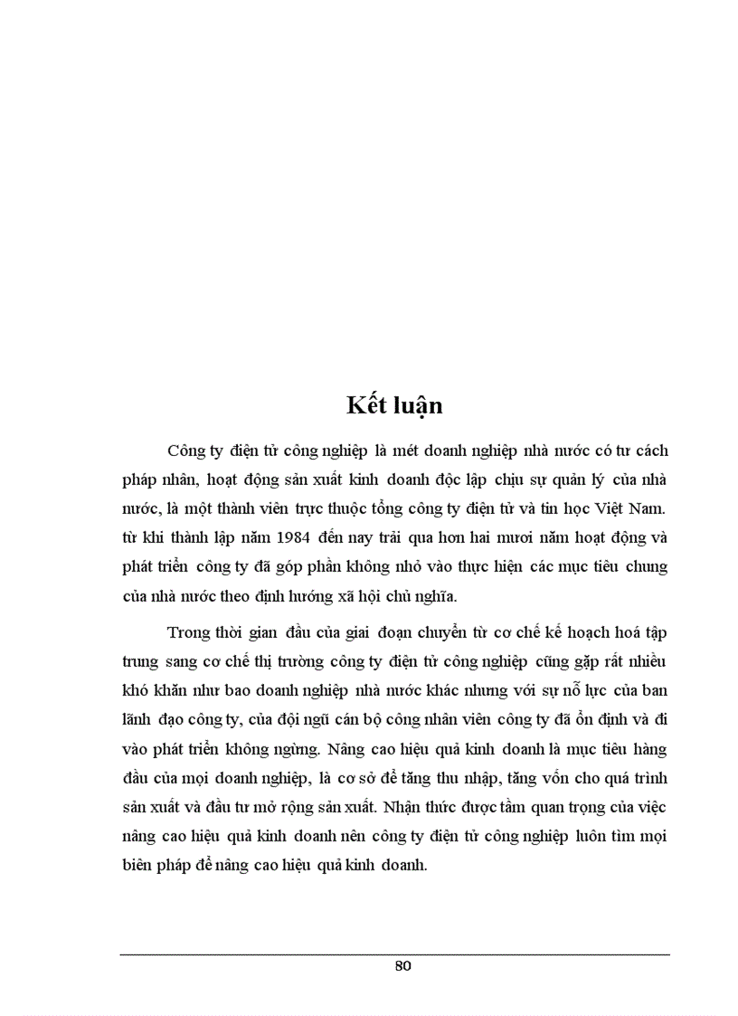 image for page Giải pháp nâng cao hiệu quả kinh doanh ở Công ty điện tử Công nghiệp