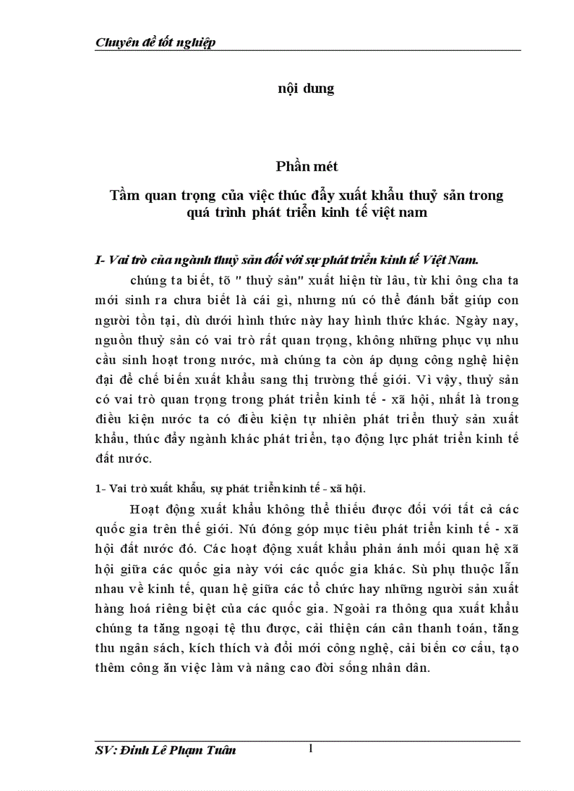 image for page Việc thúc đẩy xuất khẩu thuỷ sản trong quá trình phát triển kinh tế việt nam
