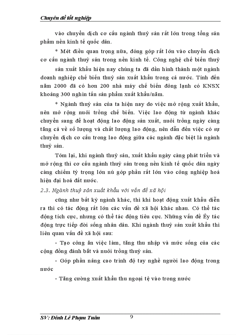 image for page Việc thúc đẩy xuất khẩu thuỷ sản trong quá trình phát triển kinh tế việt nam