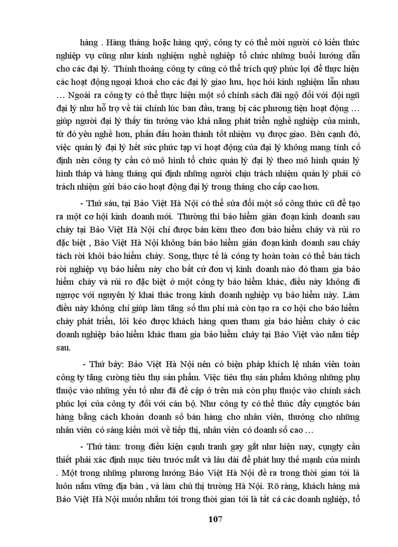 image for page Nâng cao chất lượng và hiệu quả hoạt động kinh doanh bảo hiểm gián đoạn kinh doanh sau cháy tại Bảo Việt Hà Nội.