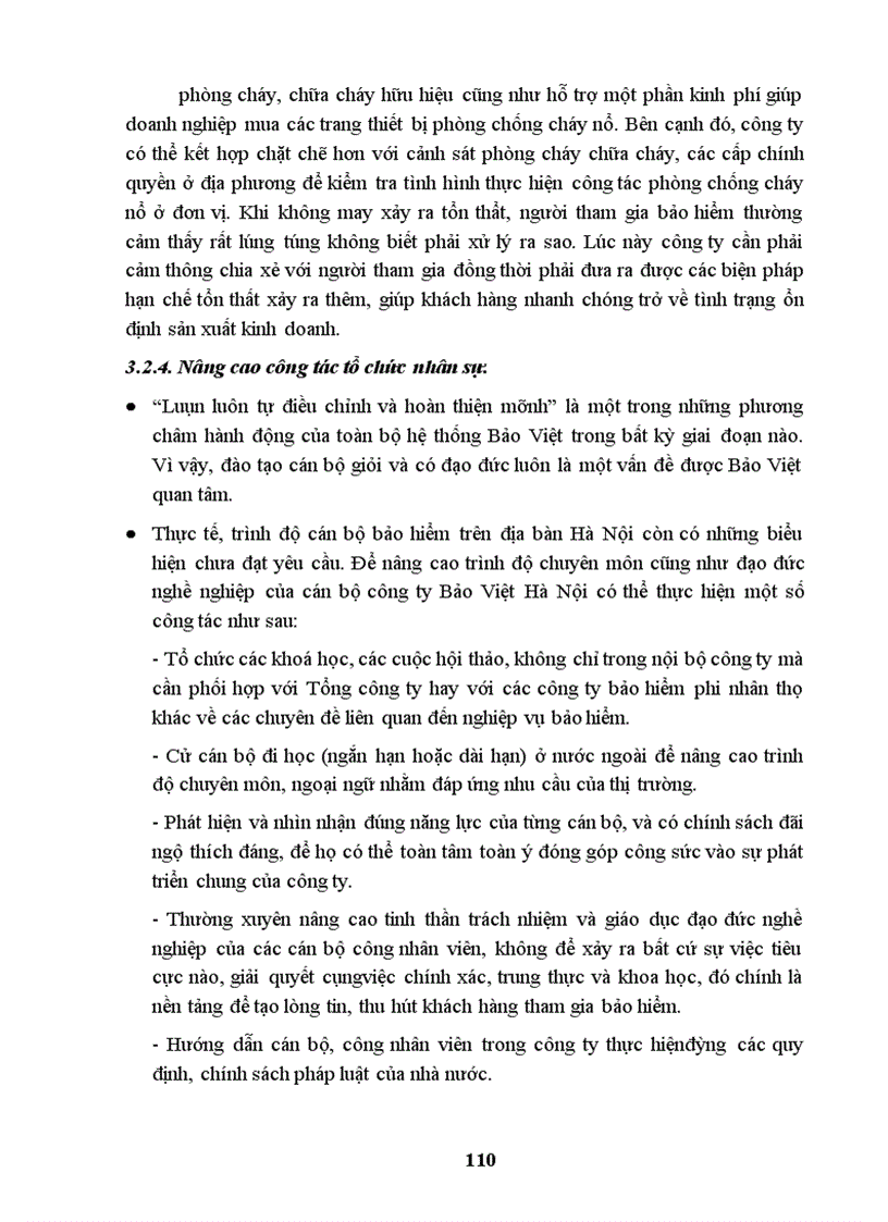 image for page Nâng cao chất lượng và hiệu quả hoạt động kinh doanh bảo hiểm gián đoạn kinh doanh sau cháy tại Bảo Việt Hà Nội.