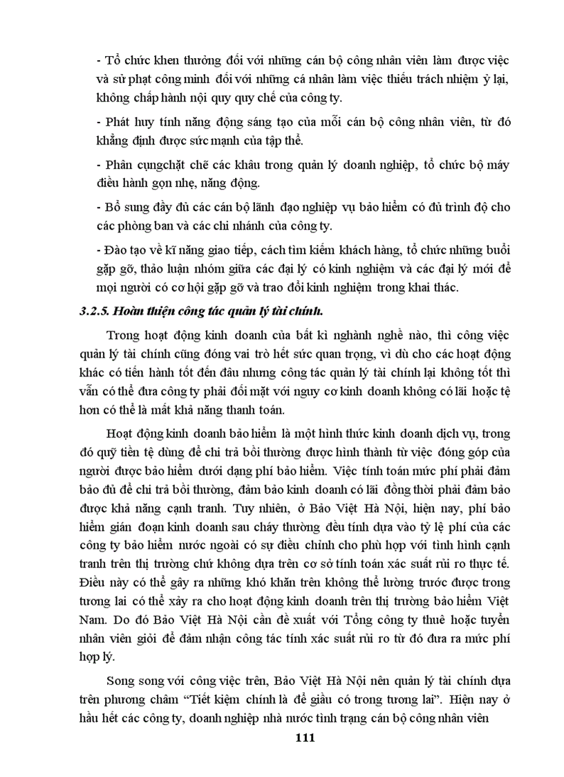 image for page Nâng cao chất lượng và hiệu quả hoạt động kinh doanh bảo hiểm gián đoạn kinh doanh sau cháy tại Bảo Việt Hà Nội.