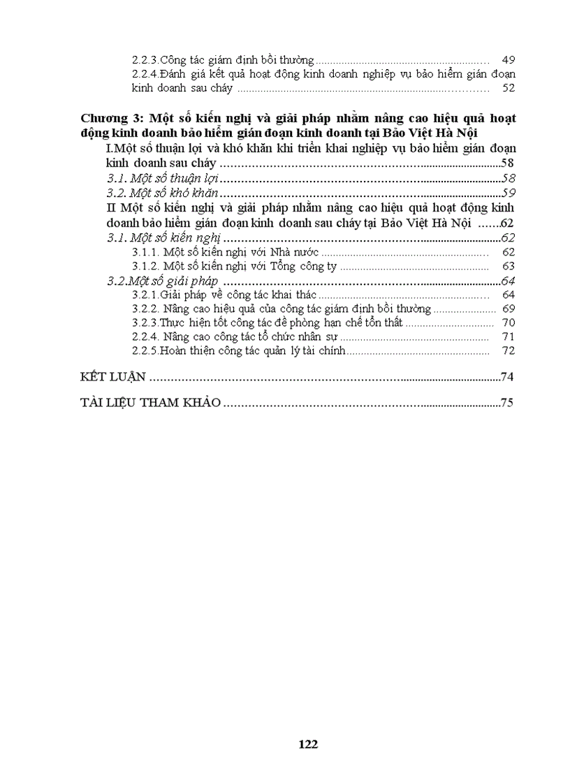 image for page Nâng cao chất lượng và hiệu quả hoạt động kinh doanh bảo hiểm gián đoạn kinh doanh sau cháy tại Bảo Việt Hà Nội.