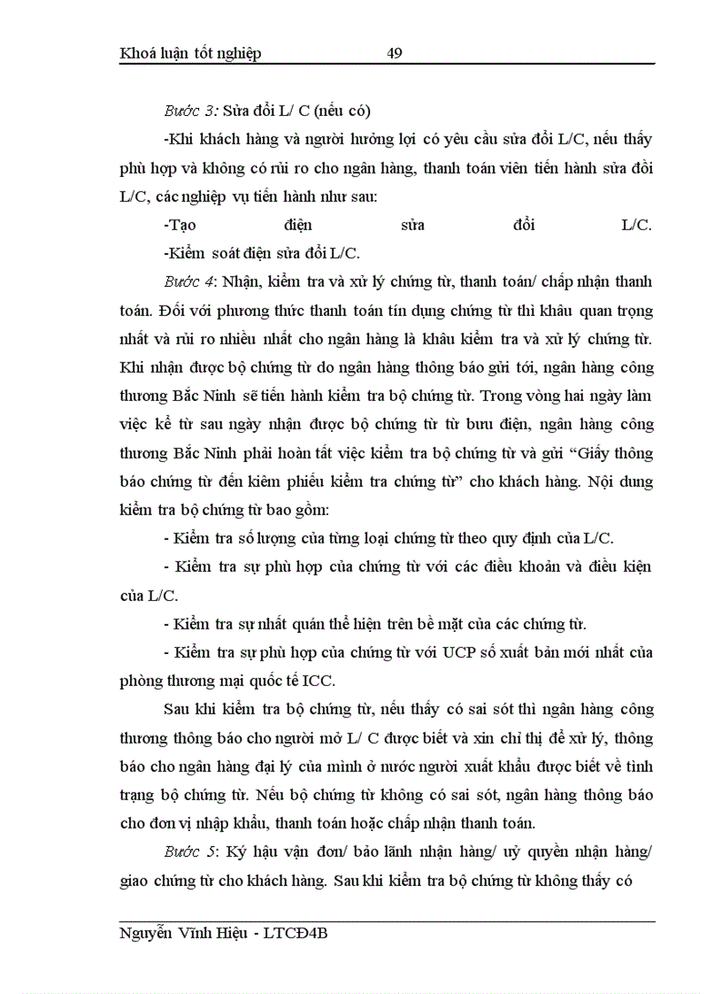 image for page Phát triển các phương thức TTQT phục vụ XNK tại ngân hàng công thương Bắc Ninh