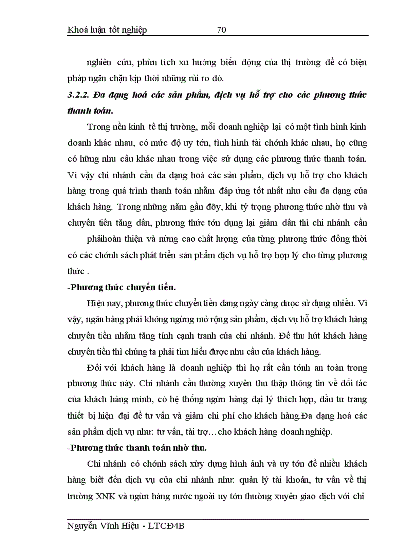 image for page Phát triển các phương thức TTQT phục vụ XNK tại ngân hàng công thương Bắc Ninh