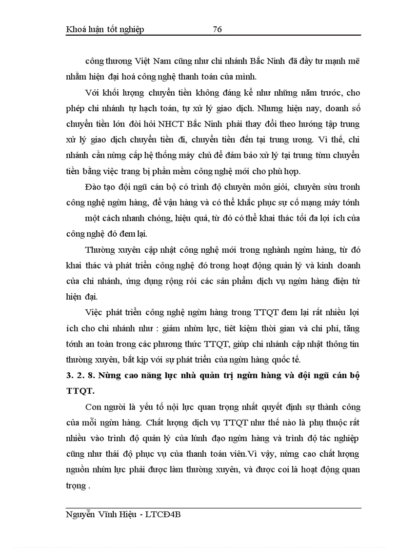 image for page Phát triển các phương thức TTQT phục vụ XNK tại ngân hàng công thương Bắc Ninh