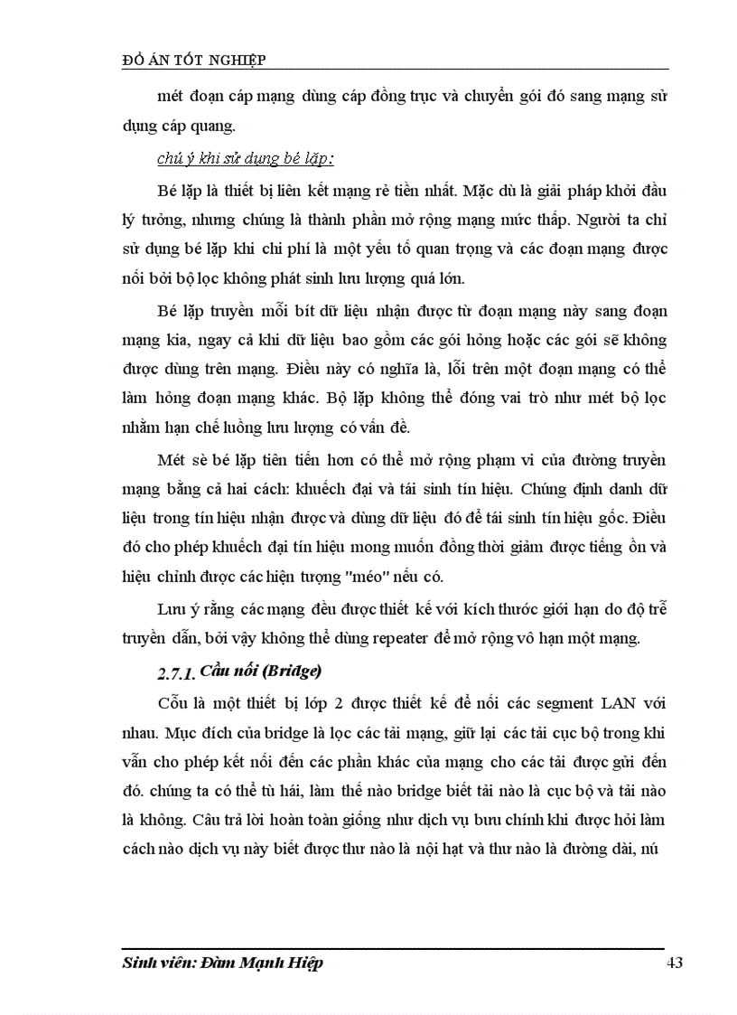 image for page Vai trò là thiết bị tại lớp 3 của mô hình OSI