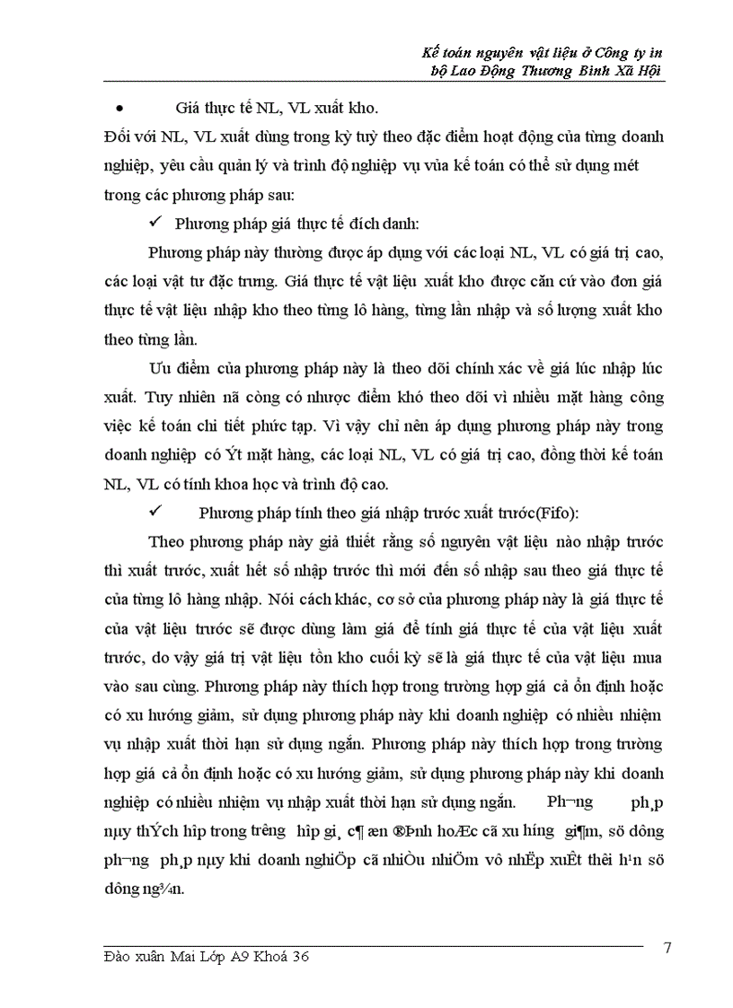 image for page Kế toán nguyên vật liệu và công cụ dụng cụ ở Công ty in Bộ Lao Động Thương Binh và X• Hội