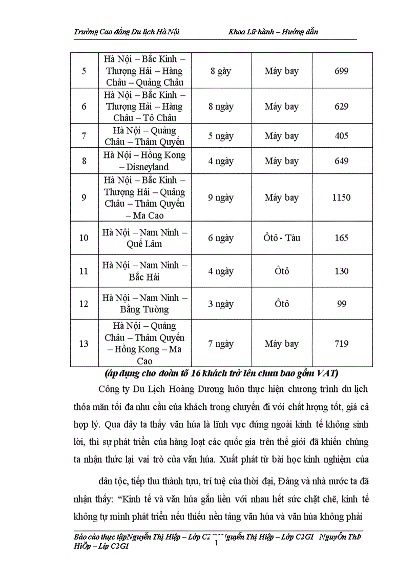 image for page Công ty Du lịch Hoàng Dương
