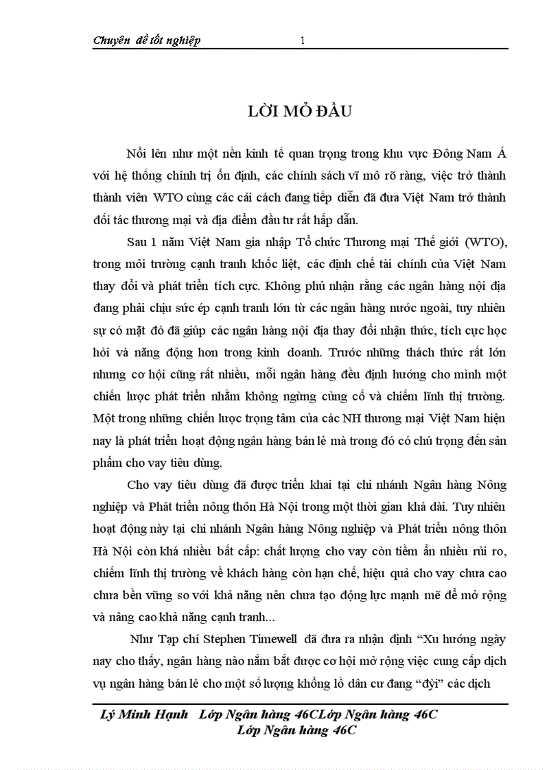 image for page Nâng cao hiệu quả cho vay tiêu dùng tại chi nhánh Ngân hàng nông nghiệp và phát triển nông thôn Hà Nội