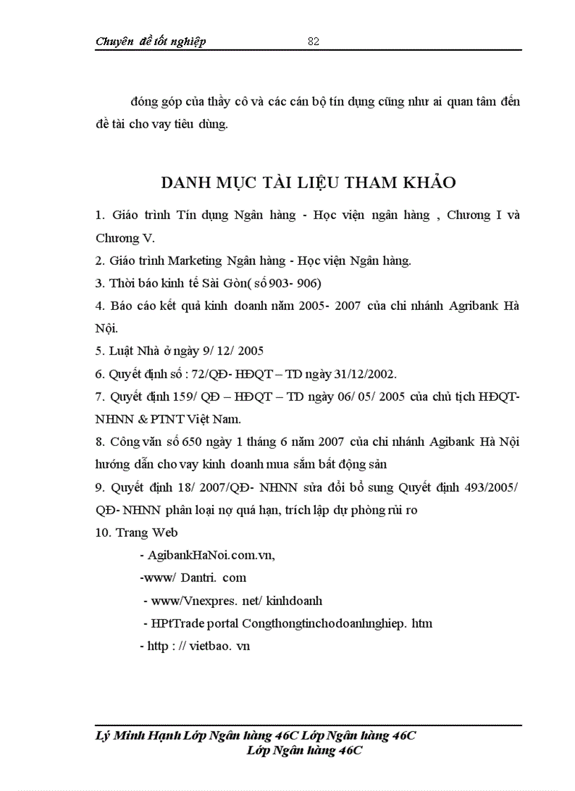 image for page Nâng cao hiệu quả cho vay tiêu dùng tại chi nhánh Ngân hàng nông nghiệp và phát triển nông thôn Hà Nội