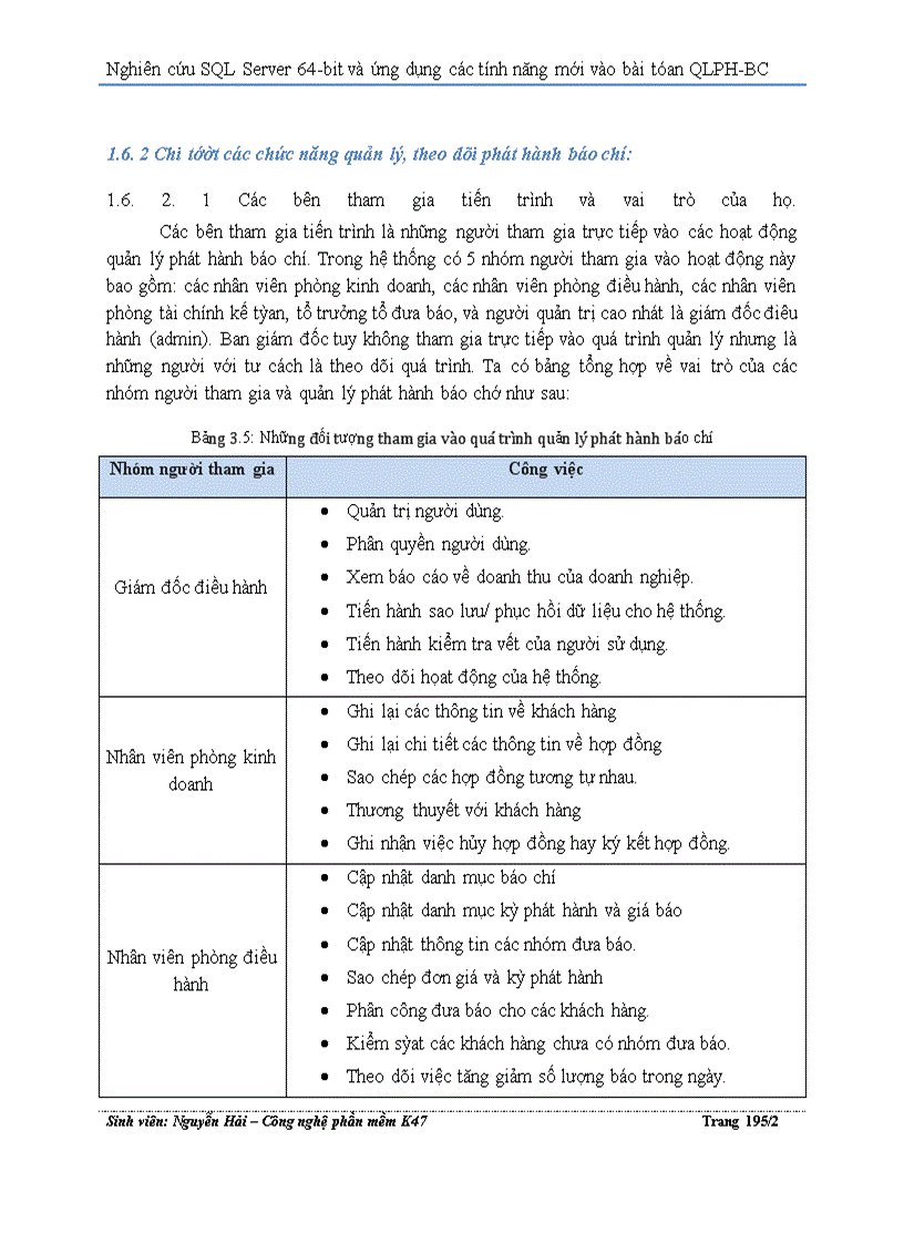 image for page Nghiên cứu SQL Server 64-bit và ứng dụng các tính năng mới vào bài tóan QLPH-BC