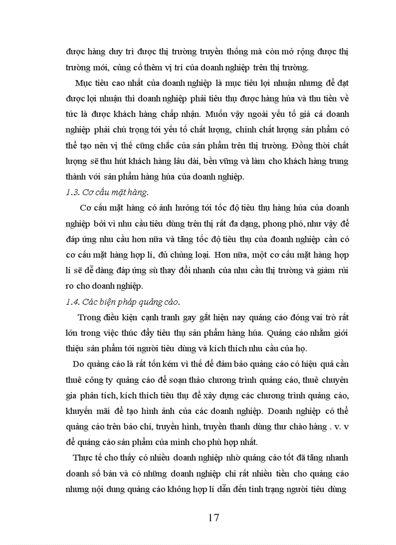 image for page Các biện pháp đẩy mạnh tiêu thụ hàng hoá tại Công ty TNHH úC ĐạI LợI