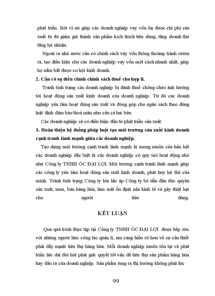 image for page Các biện pháp đẩy mạnh tiêu thụ hàng hoá tại Công ty TNHH úC ĐạI LợI