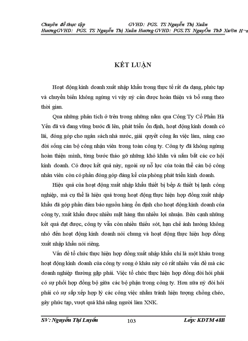 image for page Một số giải pháp nhằm hoàn thiện hoạt động thực hiện hợp đồng Xuất Nhập Khẩu tại công ty cổ phần Hà Yến