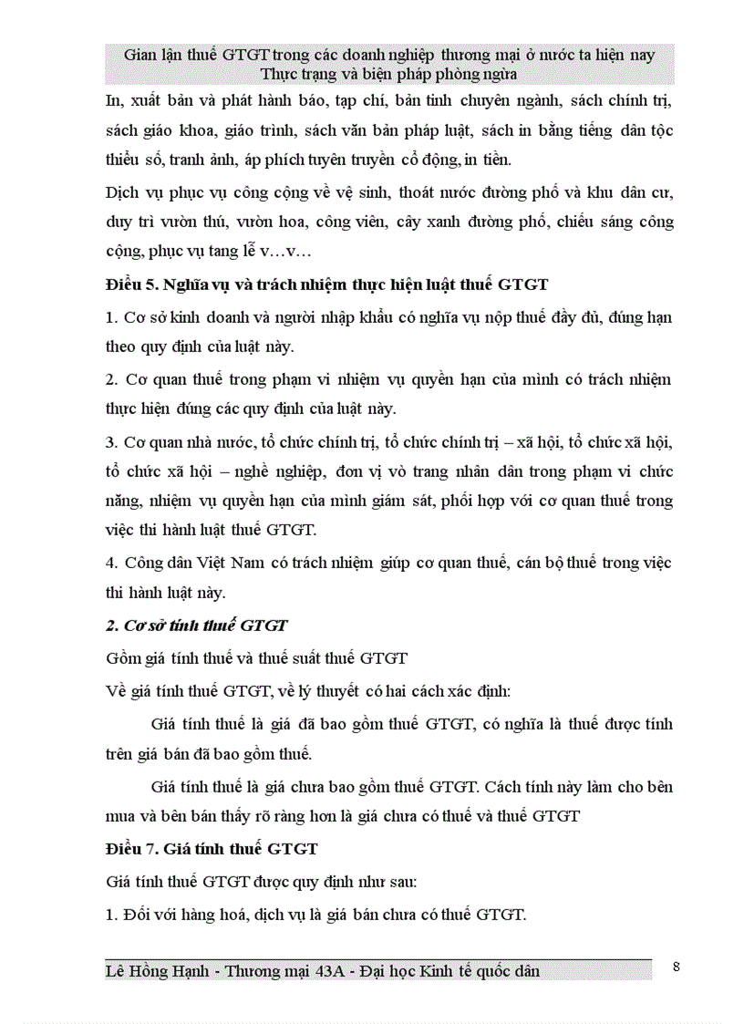 image for page Gian lận thuế GTGT trong các doanh nghiệp thương mại ở Việt Nam hiện nay và biện pháp phòng ngừa