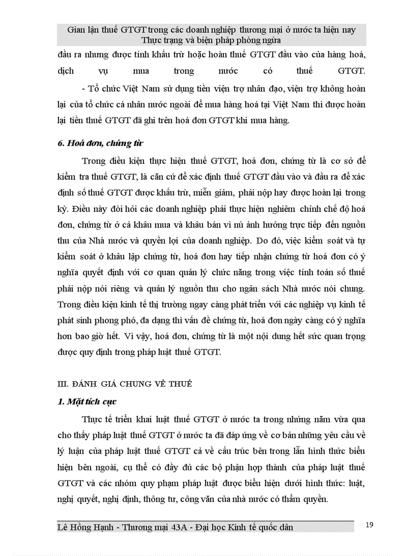 image for page Gian lận thuế GTGT trong các doanh nghiệp thương mại ở Việt Nam hiện nay và biện pháp phòng ngừa