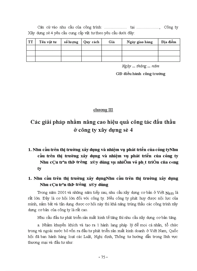 image for page Các giải pháp nhằm nâng cao hiệu quả công tác đấu thầu ở công ty xây dựng số 4