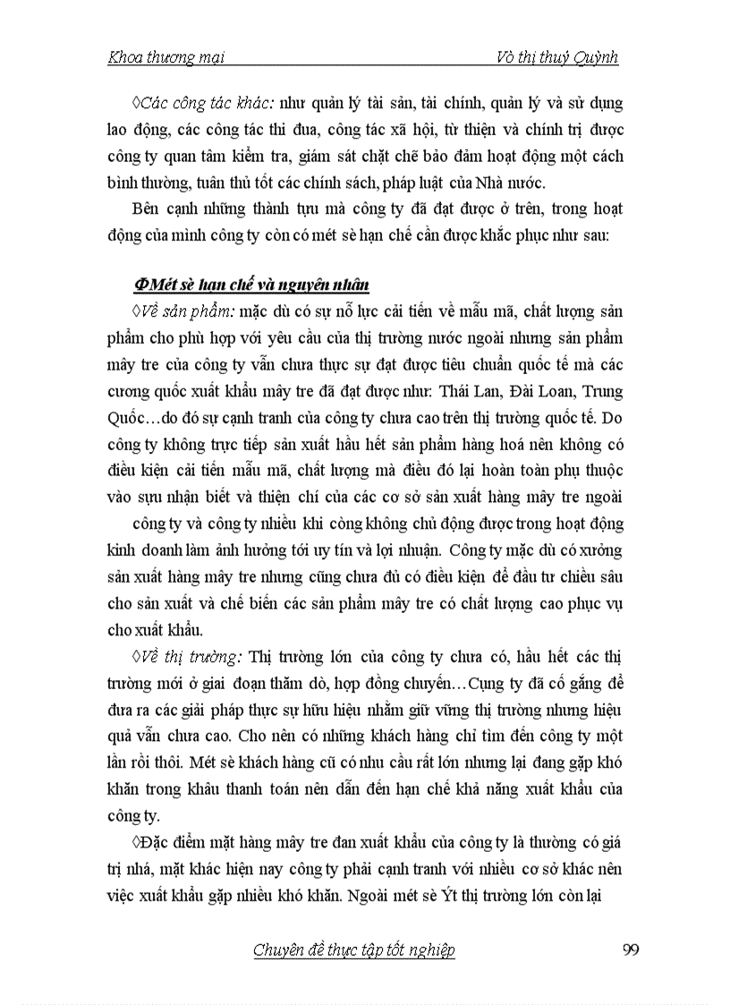 image for page Giải pháp để thúc đẩy xuất khẩu mây tre đan ở công ty xuất nhập khẩu Hà Tây