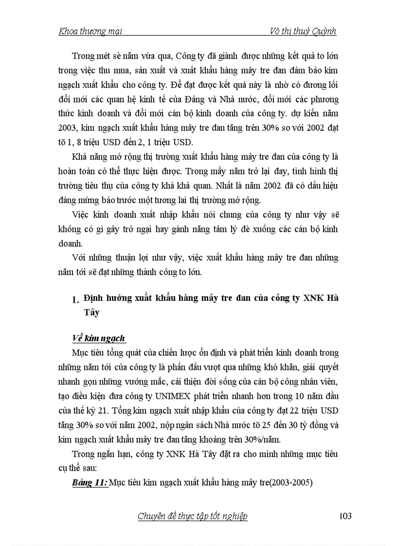 image for page Giải pháp để thúc đẩy xuất khẩu mây tre đan ở công ty xuất nhập khẩu Hà Tây