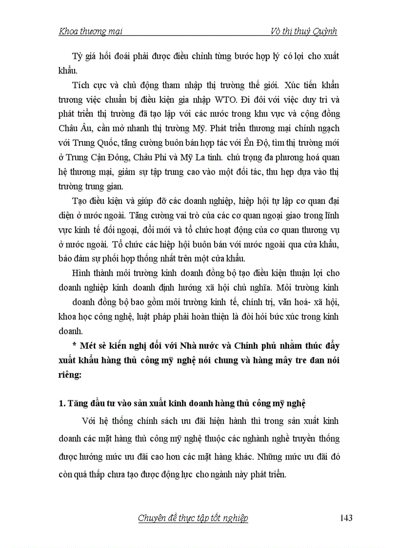 image for page Giải pháp để thúc đẩy xuất khẩu mây tre đan ở công ty xuất nhập khẩu Hà Tây