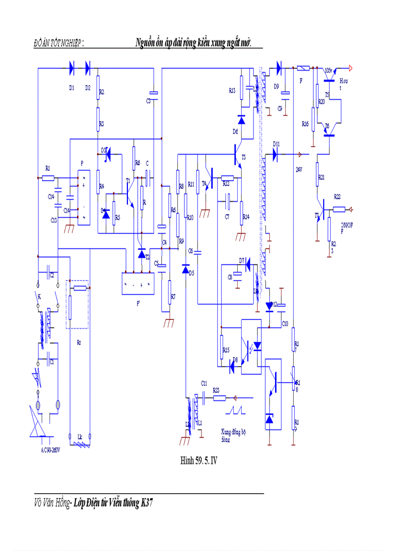 image for page Thiết kế mô phỏng bộ nguồn ổn áp dải rộng kiểu xung ngắt mở dùng cho ti vi
