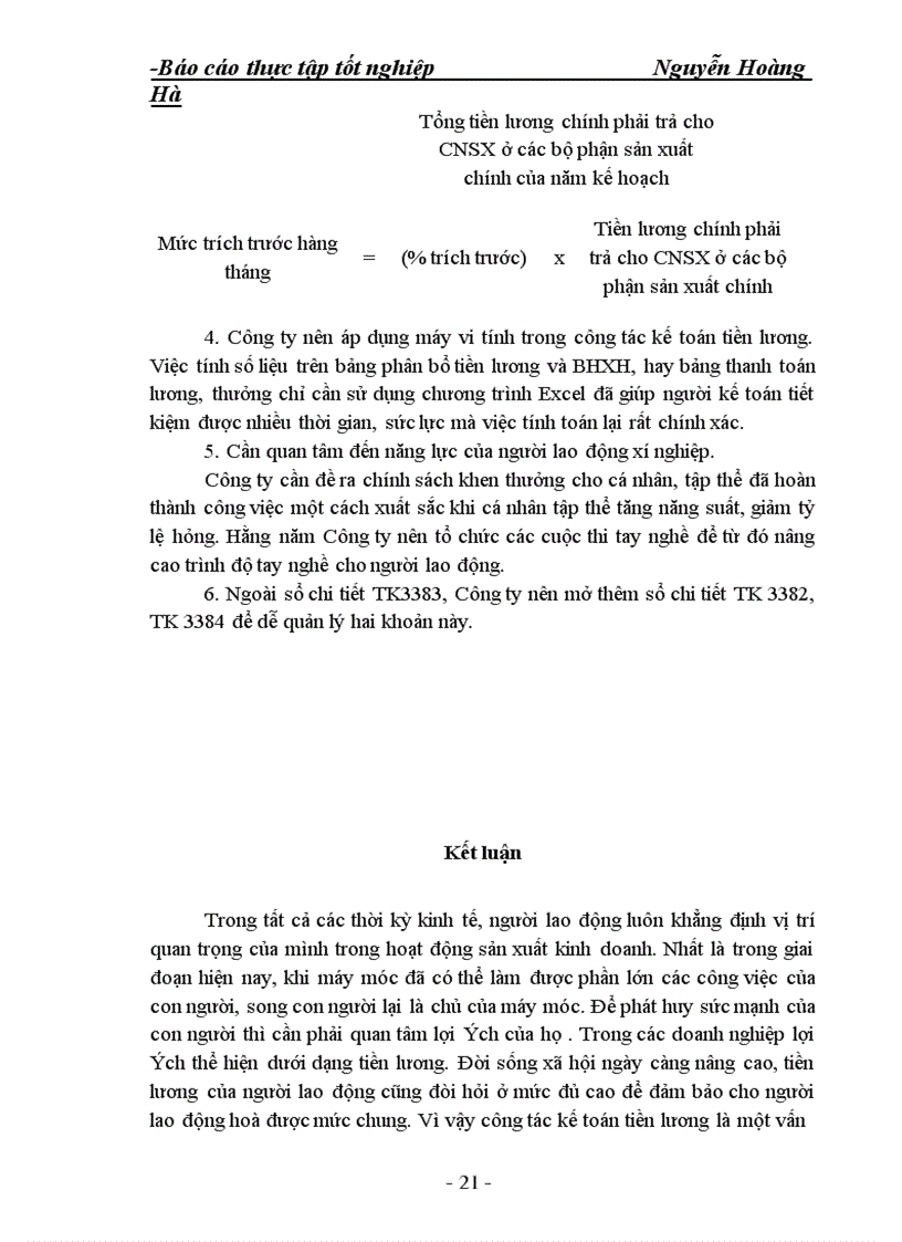 image for page Báo cáo quản lý kế toán tiền lương và các khoản trích nộp theo lương tại công ty xuất nhập khẩu tổng hợp I