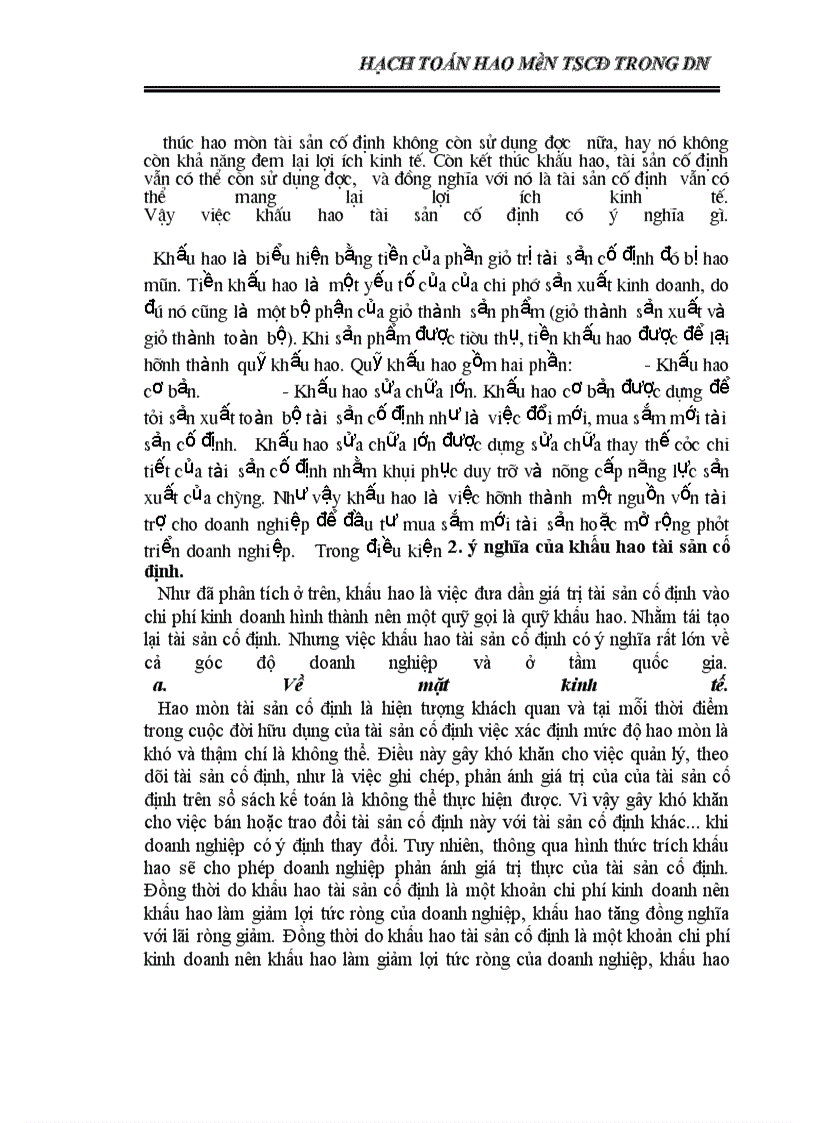 image for page Hạch toán hao mòn TS