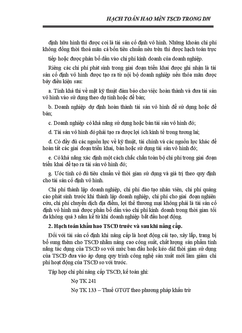 image for page Hạch toán hao mòn TS