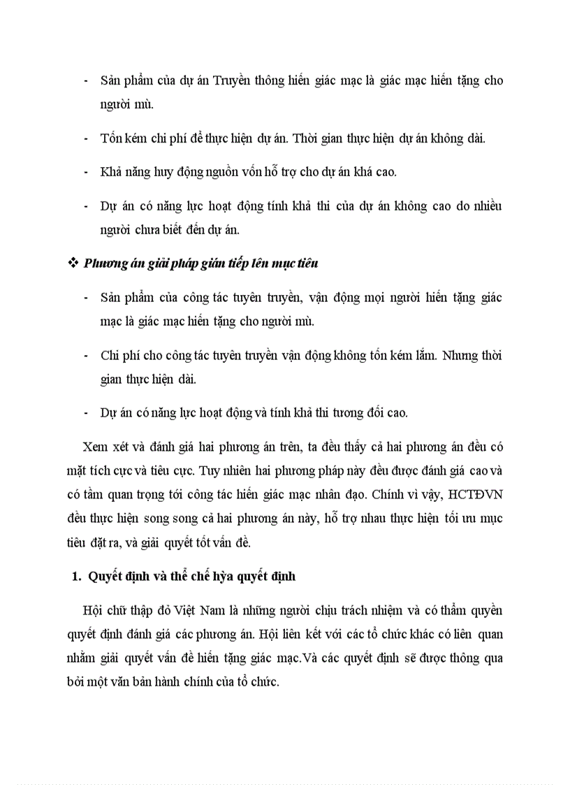 image for page Vận dụng quy trình ra quyết định và mô hình phù hợp để đưa ra lời khuyên cho việc giải quyết vấn đề Khan hiếm giác mạc