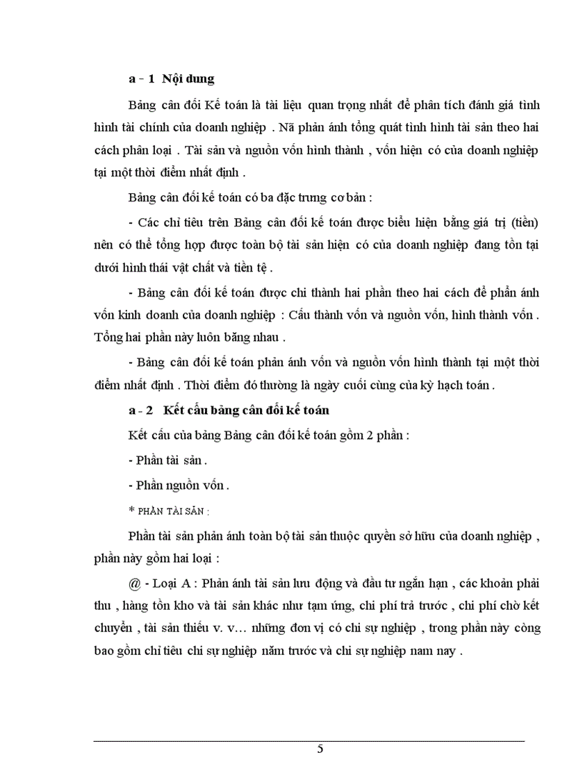 image for page Bảng cân đối kế toán với việc phân tích tình hình tài chính của Công ty đường rượu bia Việt trì