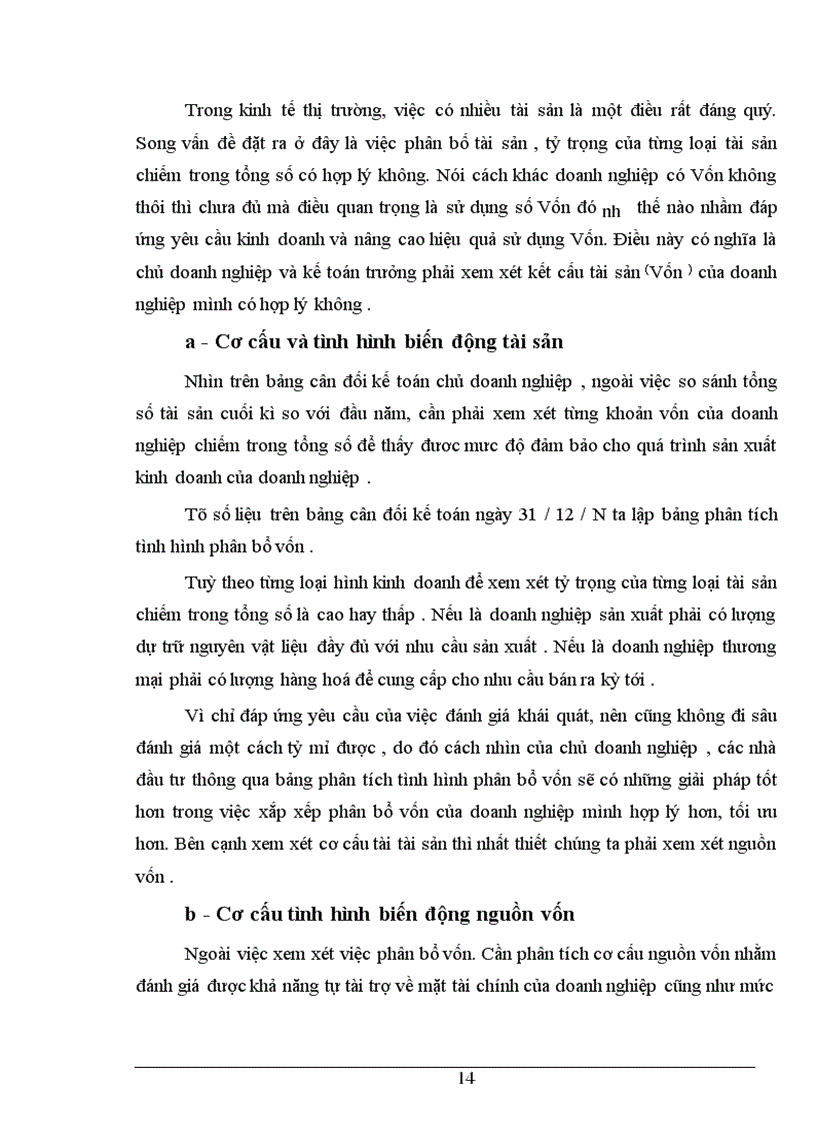 image for page Bảng cân đối kế toán với việc phân tích tình hình tài chính của Công ty đường rượu bia Việt trì