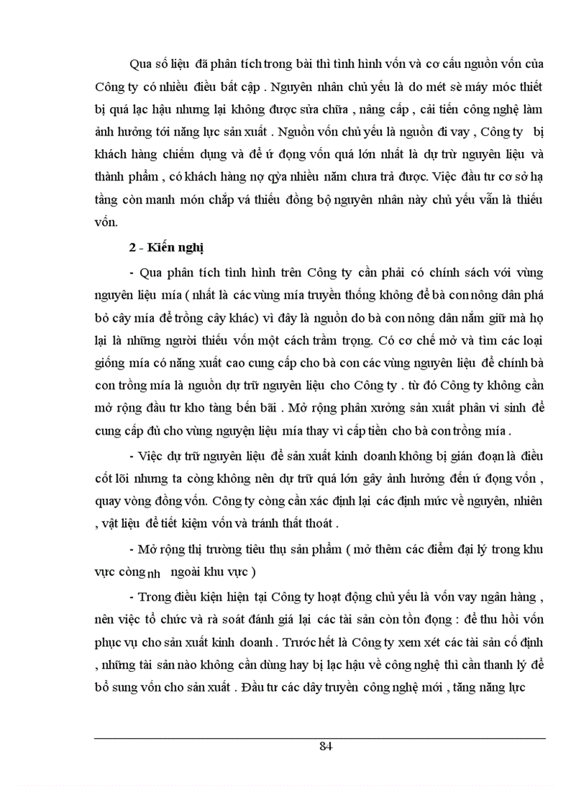 image for page Bảng cân đối kế toán với việc phân tích tình hình tài chính của Công ty đường rượu bia Việt trì