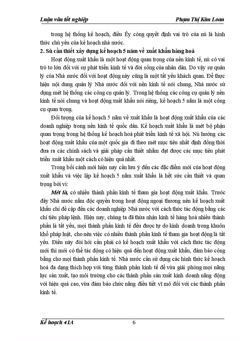 image for page Kế hoạch xuất khẩu các mặt hàng chủ lực của Việt Nam thời kỳ 2001-2005