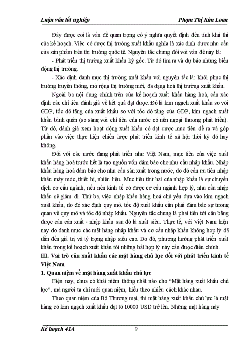 image for page Kế hoạch xuất khẩu các mặt hàng chủ lực của Việt Nam thời kỳ 2001-2005