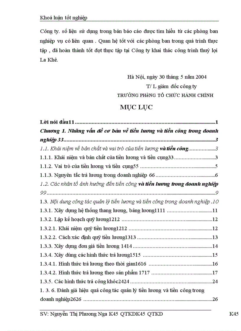 image for page Quản lý tiền lương và tiền công tại Công ty KTCT thuỷ lợi La Khê