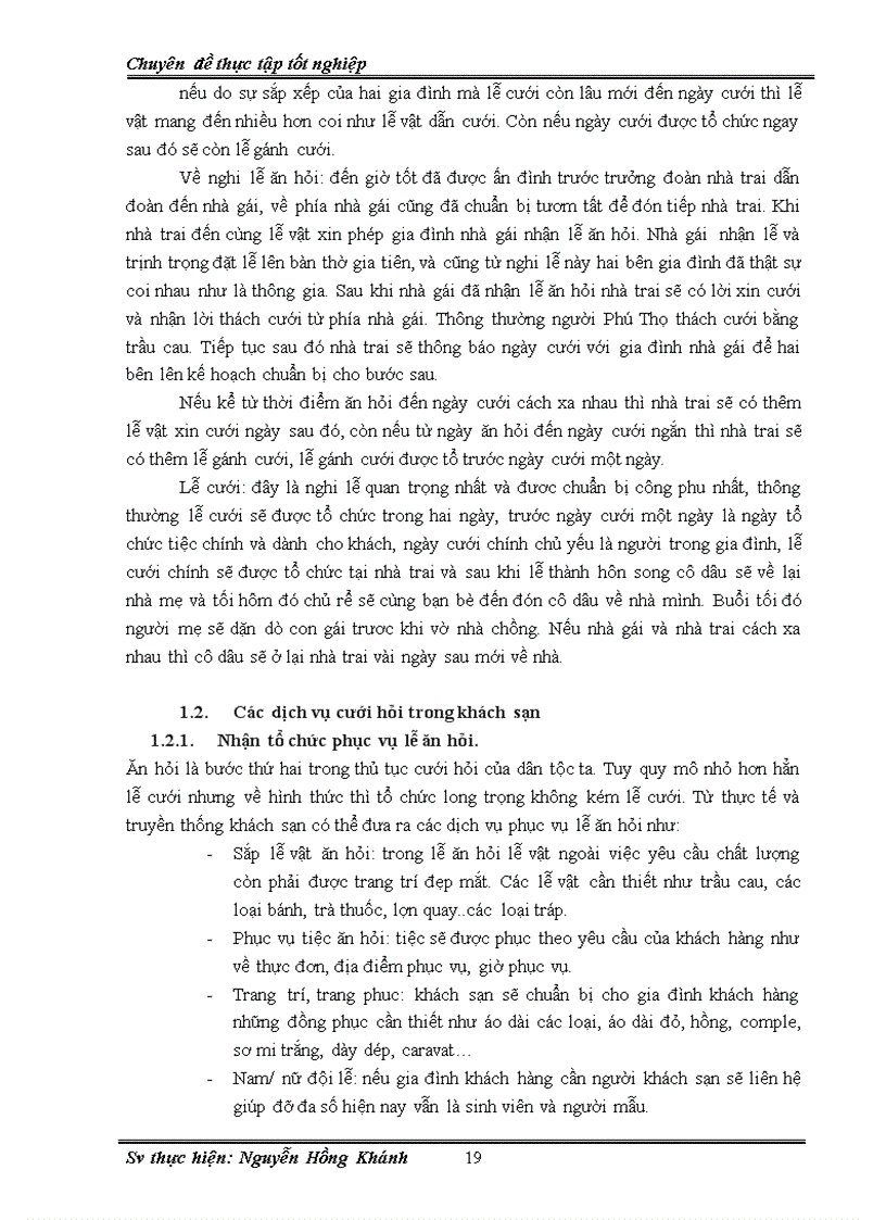 image for page Giải pháp phát triển dịch vụ bổ sung của các khách sạn liên quan liên quan đến tổ chức cưới hỏi. Lấy các khách sạn ở Việt Trì – Phú Thọ làm ví dụ