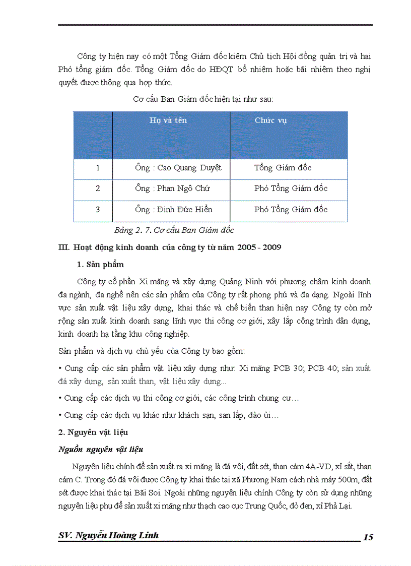 image for page Báo cáo thực tập tại Công ty cổ phần Xi măng và Xây dựng Quảng Ninh