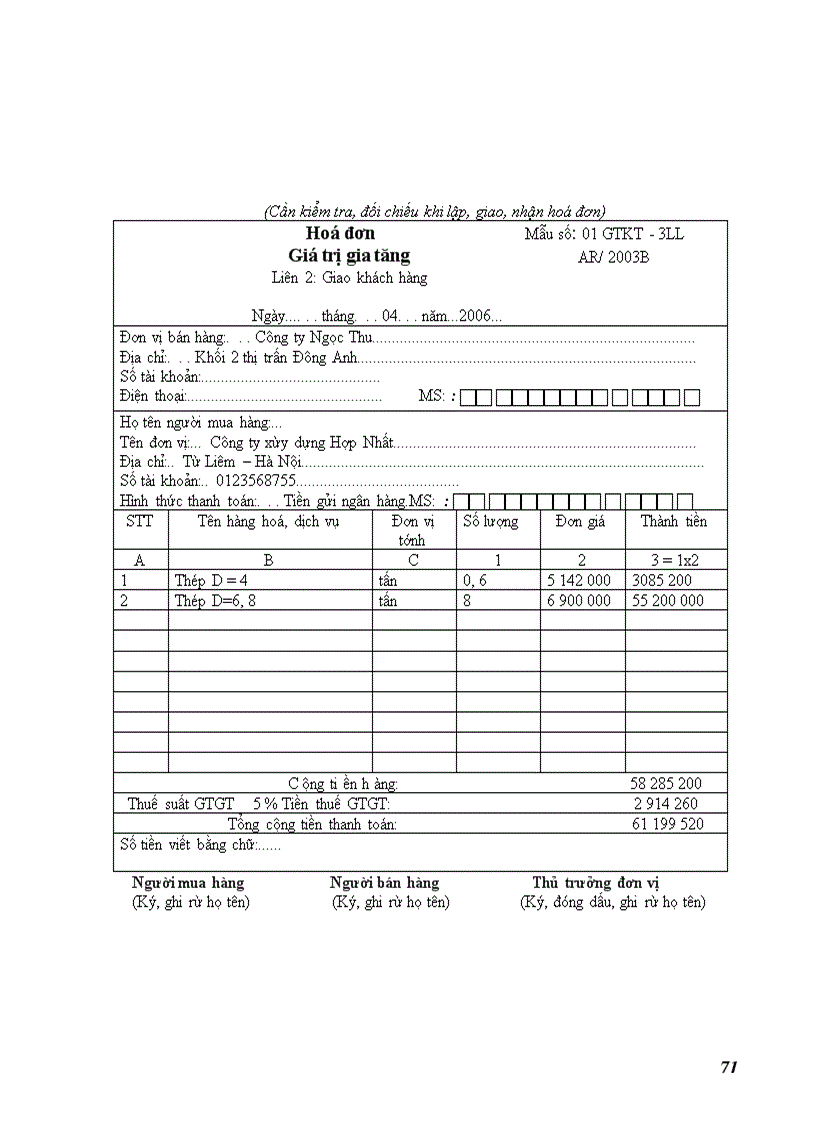 image for page Kế toán bán hàng và xác định kết quả kinh doanh tại Công ty xây dựng Hợp Nhất