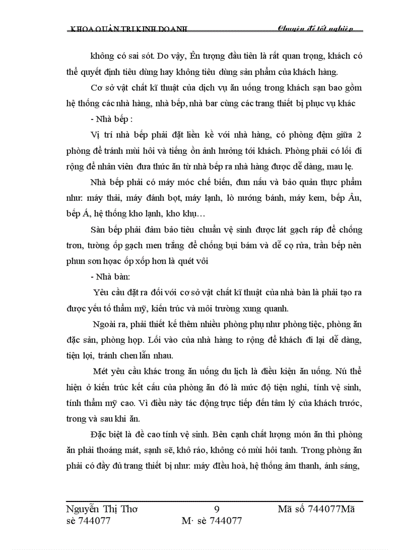 image for page Một số giải pháp nâng cao hiệu quả kinh doanh dịch vụ ăn uống tại khách sạn Thắng Lợi